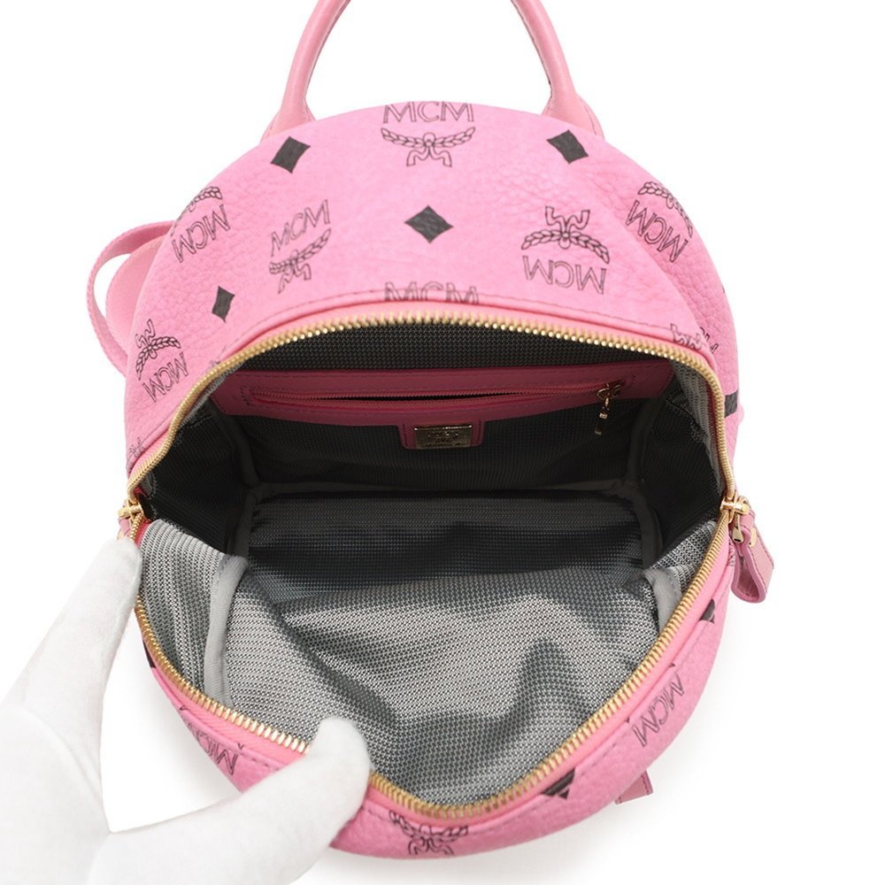 MCM Pink Leather Backpack - Picture 5 of 15